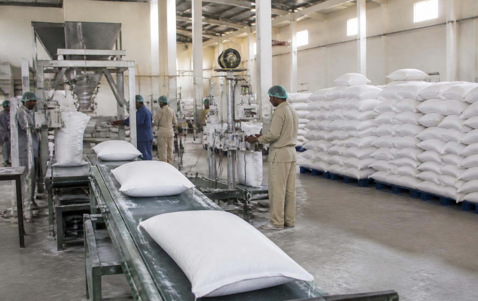 Sugar bagging and packing hall