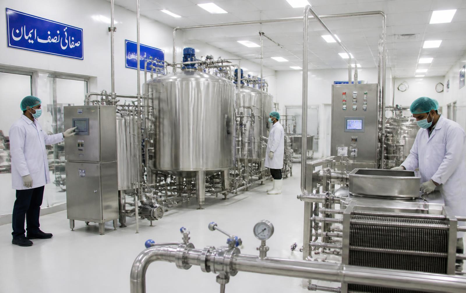 Sanitary stainless steel food processing line
